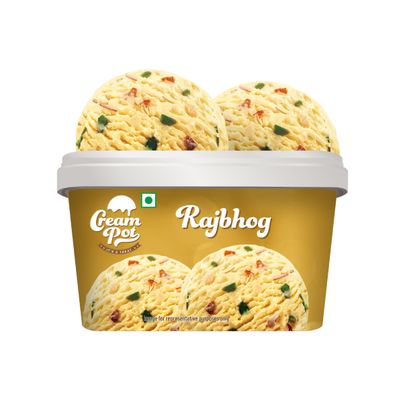 Cream Pot Rajbhog Tub