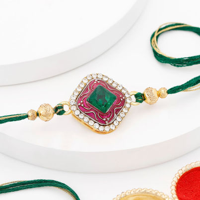 Stone Semi Precious Rakhi (IGP)