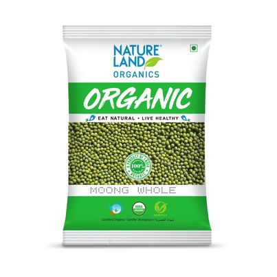 Natureland Organics Green Moong Dal Whole Natureland Organics Green Moong Dal Whole