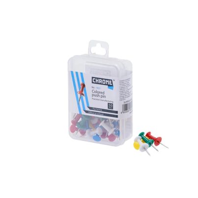 Chrome Color Push Pins
