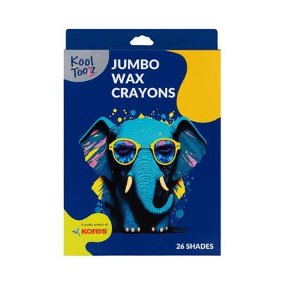 Kores 24+2 Jumbo Shades Wax Crayons
