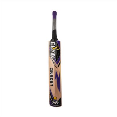 Elan Kashmir Willow Cricket Bat Full Size Hard Tennis Ball Bat - Assorted