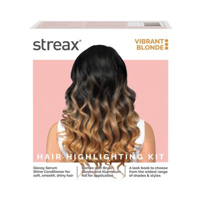 Streax Hair Colour Highlighting Kit Vibrant Blonde For Women