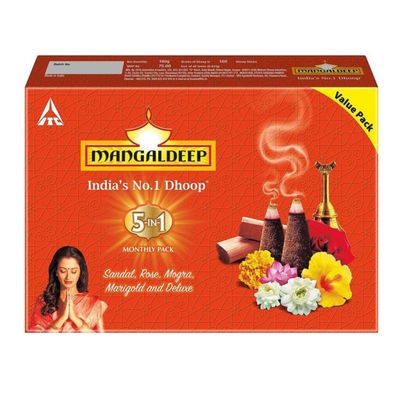 5 In 1 Wet Dhoop - Bambooless Incense | Mangaldeep 5 In 1 Wet Dhoop - Bambooless Incense | Mangaldeep