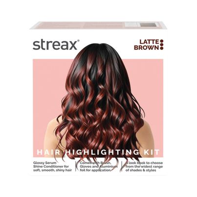 Streax Hair Colour Highlighting Kit Latte Brown For Women