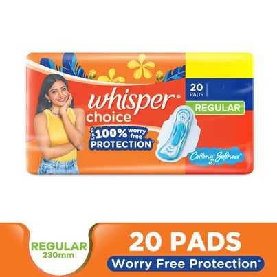 Whisper Choice Regular Sanitary Pads Whisper Choice Regular Sanitary Pads