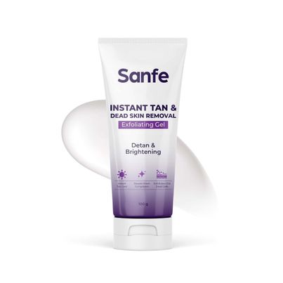 Sanfe Instant Tan & Dead Skin Removal Exfoliating Gel Smooth & Bright Skin Sanfe Instant Tan & Dead Skin Removal Exfoliating Gel Smooth & Bright Skin