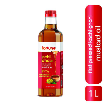 Fortune Pehli Dhaar First Pressed Kachi Ghani Mustard Oil Pet Bottle