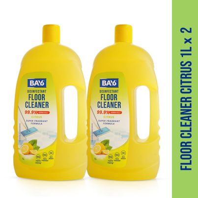 BAY6 Disinfectant Floor Cleaner | Citrus | Pack of 2
