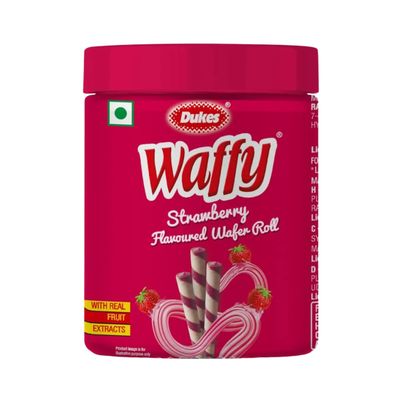 Dukes Waffy Strawberry Wafer Rolls | Trans Fat-free