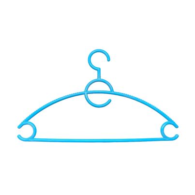 Sinco 360 Rotating Hook Plastic Cloth Hanger - Pack of 6 pcs - Blue