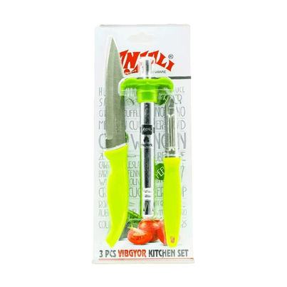 Anjali Vibgyor Kitchen Set | Gas Stove Lighter, Kitchen Knife, Peeler