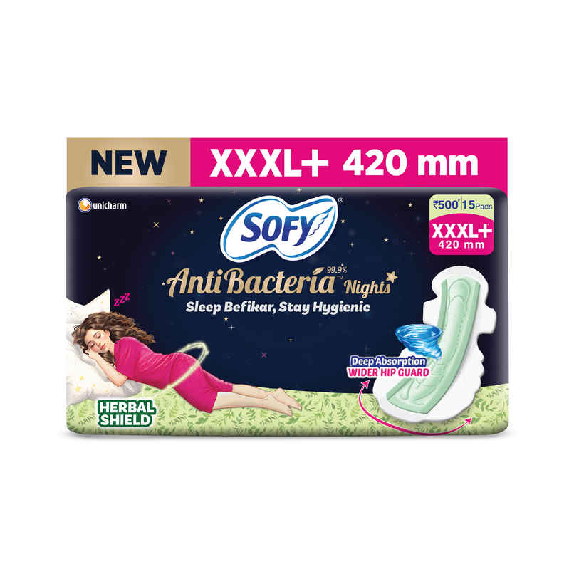 Sofy Women Anti Bacteria Sanitary Pads 3XL+