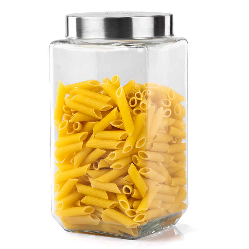 Agaro Elegant Glass Jar | Storage Glass Container, Kitchen Organiser, Multipurpose Jar - 2.25 L