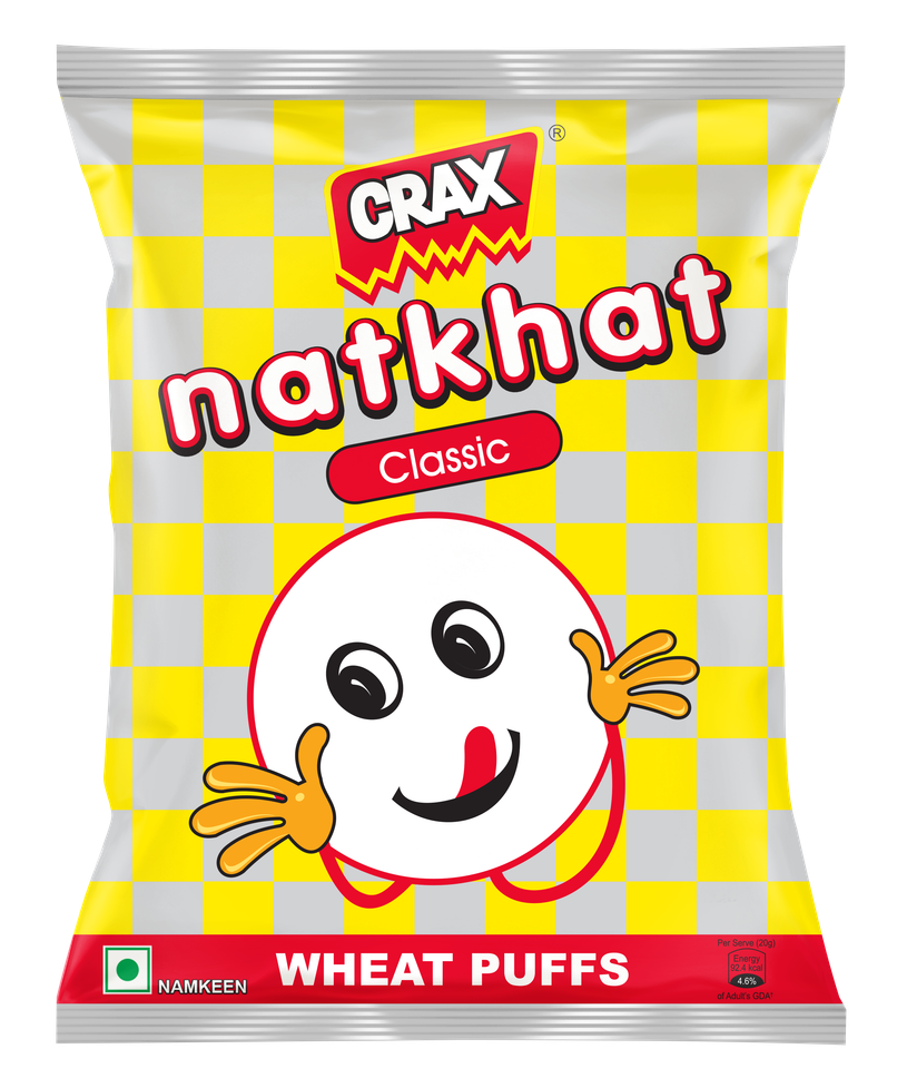 Crax Natkhat Classic Wheat Puff Snacks