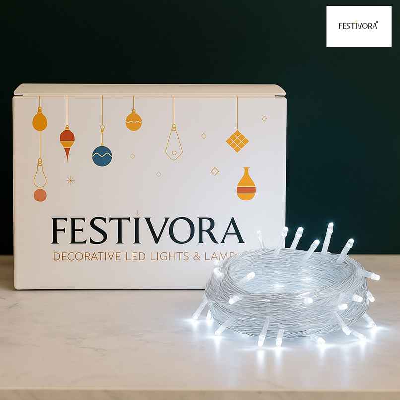Festivora White Color Pixel Led String Light | Rice Light For Festival | Room Decoration Festivora White Color Pixel Led String Light | Rice Light For Festival | Room Decoration