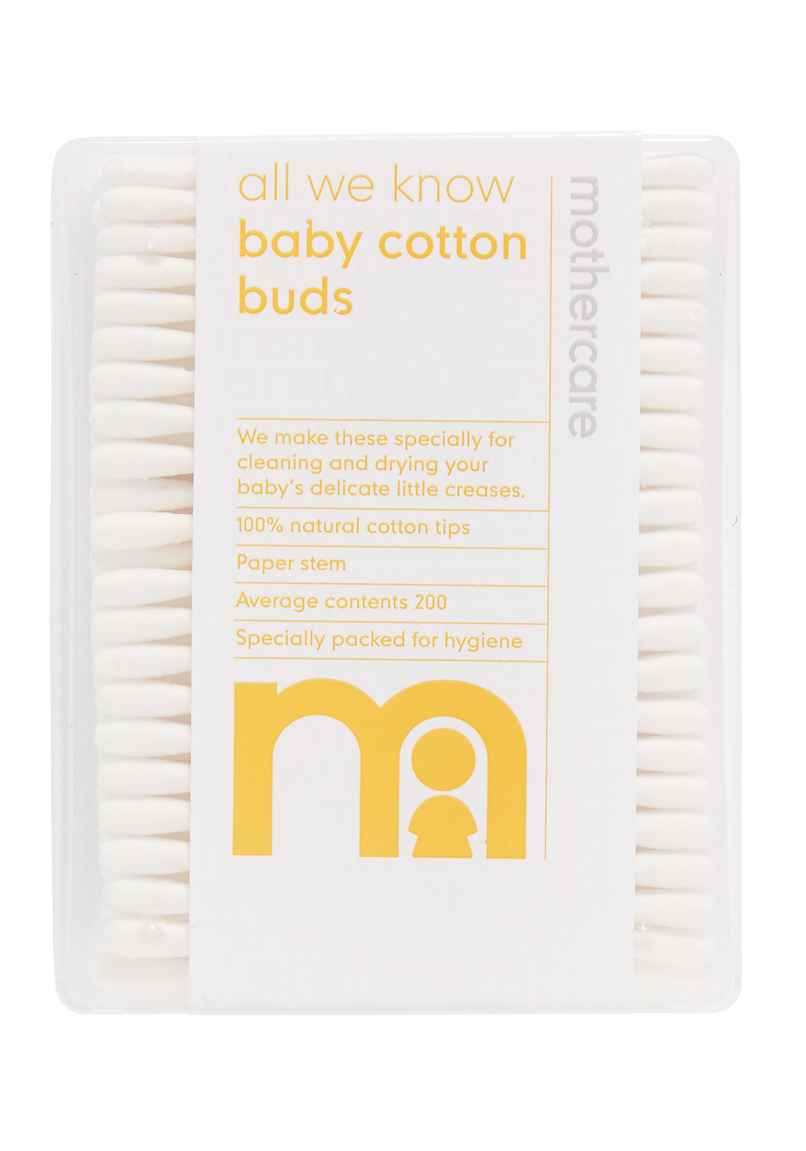 Mothercare Cotton Buds With Paper Stem White Mothercare Cotton Buds With Paper Stem White