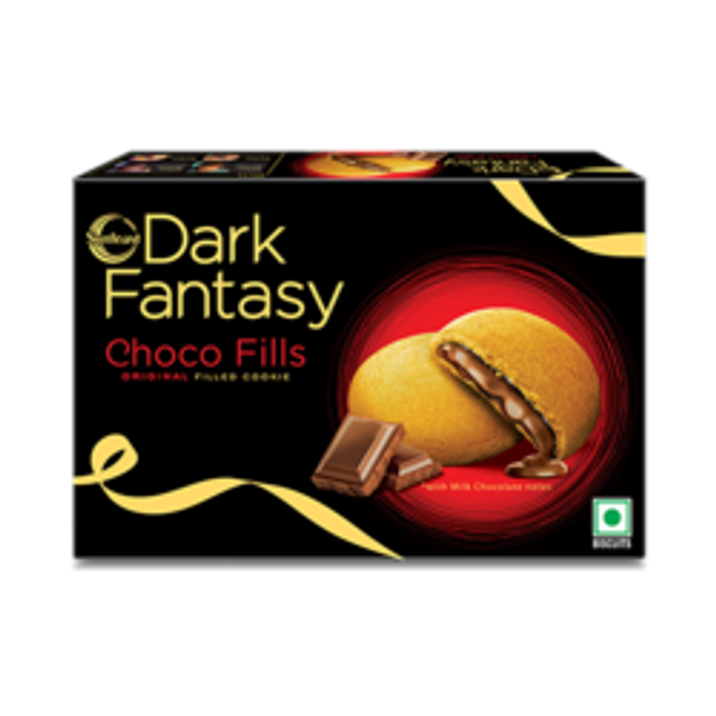 Sunfeast Dark Fantasy Choco Fills, Original Filled Cookies with Choco Crème | Perfect Snack