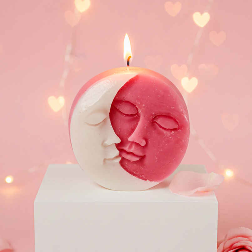 Scented Sun and Moon | Valentine's Candle | Prosperro Lumo