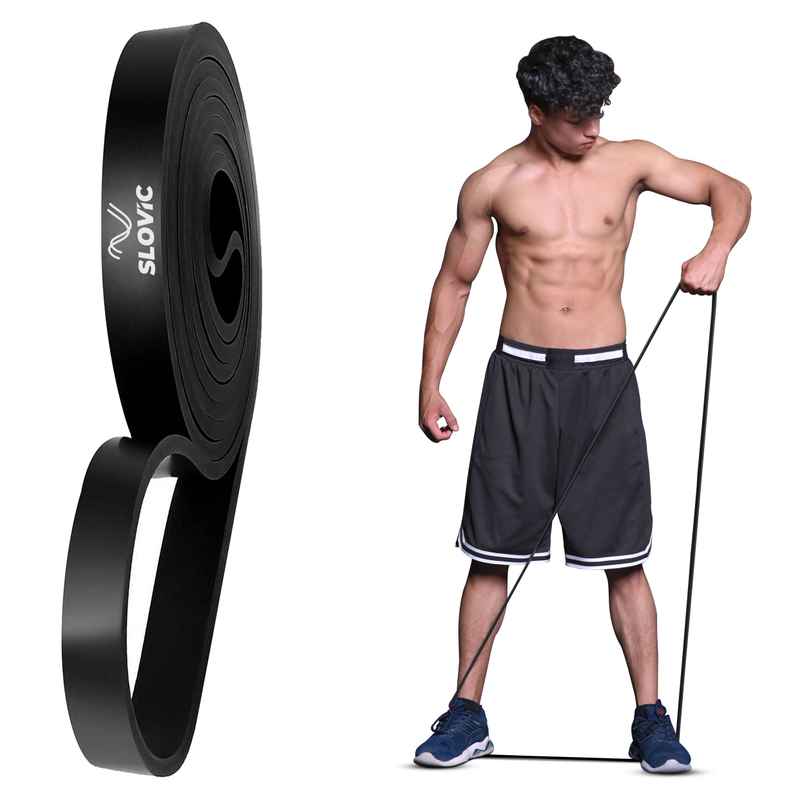 Slovic Heavy Resistance Band | 15-30 kg | For Strength Training & Home Workout | Natural Rubber