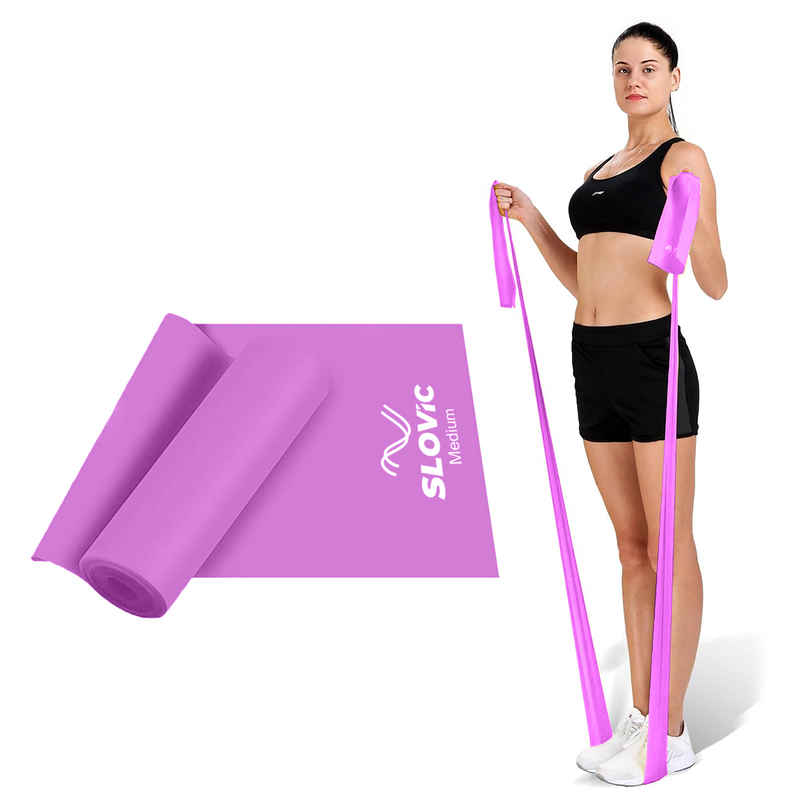 Slovic Thera Band for Physiotherapy, Stretching & Recovery Exercise - Light Purple