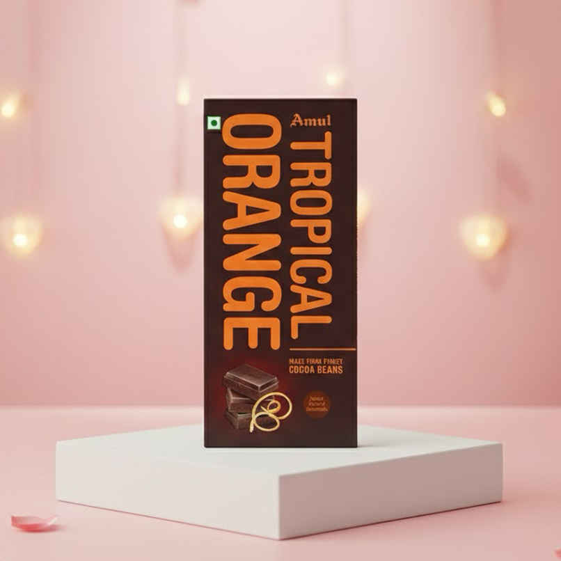 Amul Tropical Orange Chocolate | Fruity Chocolate Delight