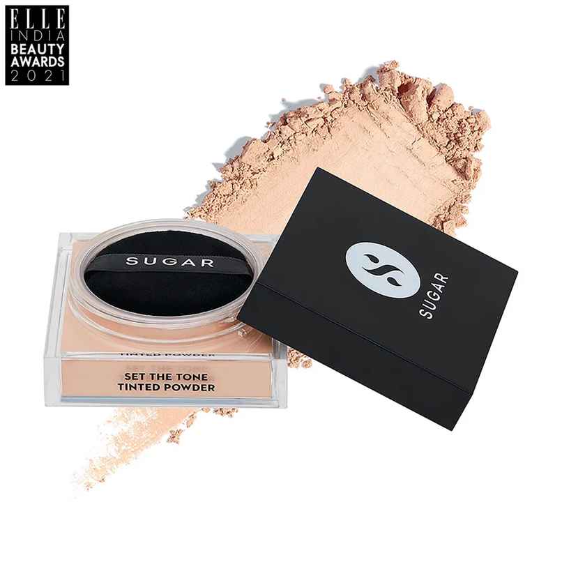 SUGAR Cosmetics Set The Tone Tinted Powder - 10 Latte - Light SUGAR Cosmetics Set The Tone Tinted Powder - 10 Latte - Light