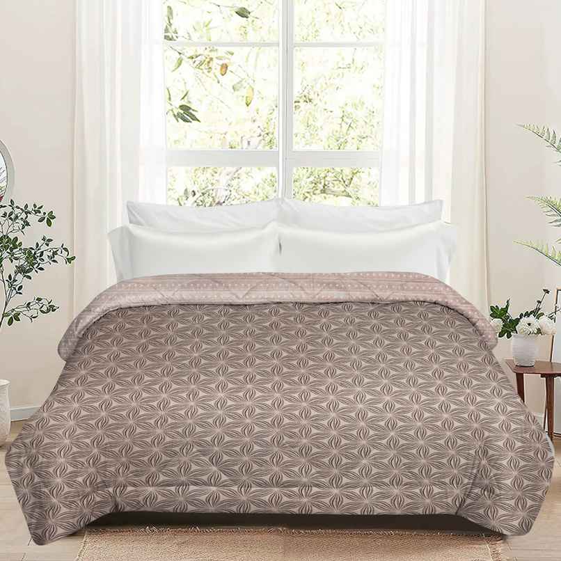 Dream Living Royal | Comforter Printed Reversible Double Bed Satin Finish Super Soft | Multicolor