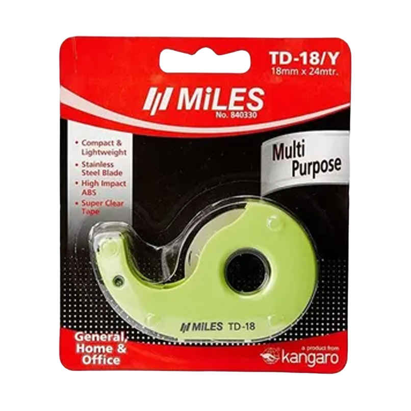 Miles Clear Tape - Stainless Steel Multicolor Tape | 18 mm x 24 m Miles Clear Tape - Stainless Steel Multicolor Tape | 18 mm x 24 m