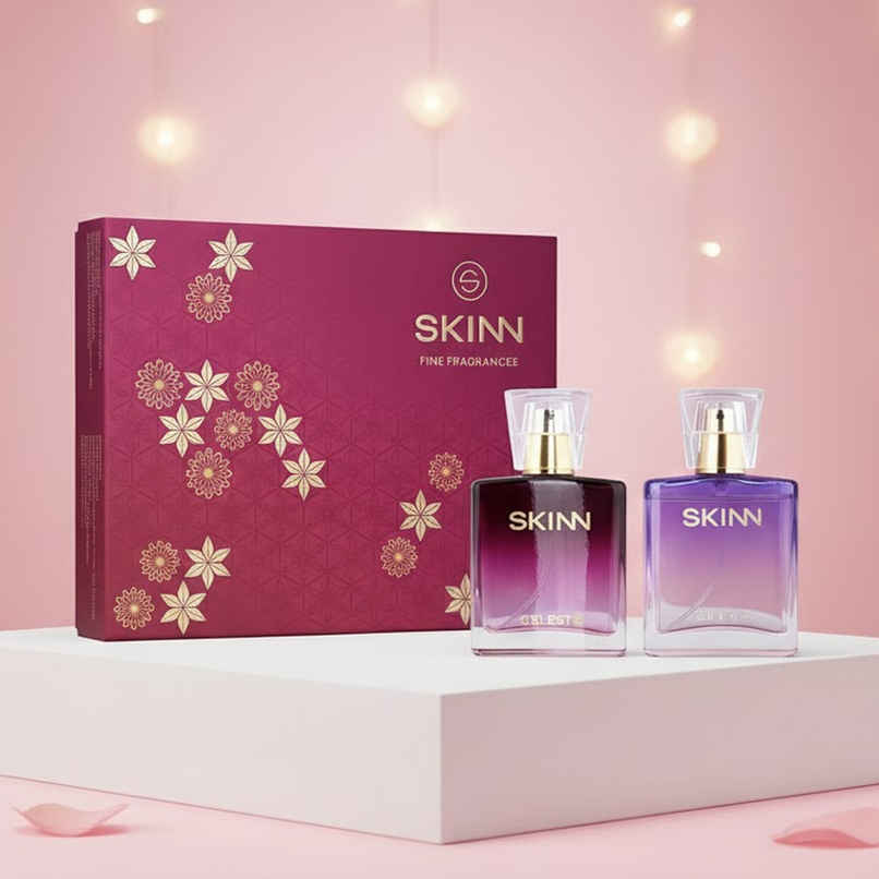 Skinn By Titan Women Celeste & Sheer Miniature Edp Gift Set