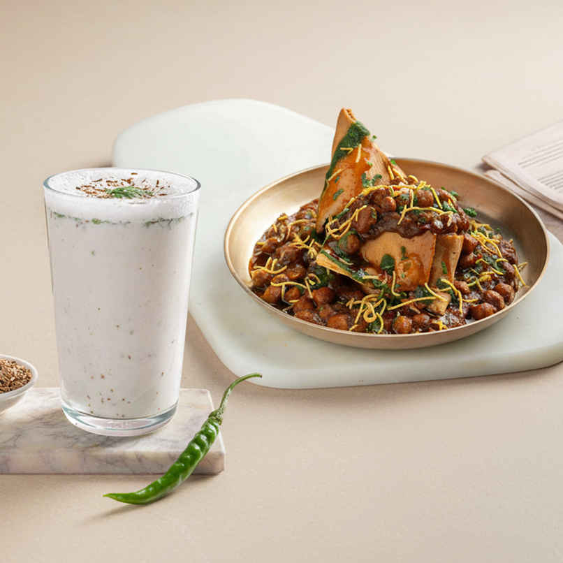 Chole Samose + Masala Chaas