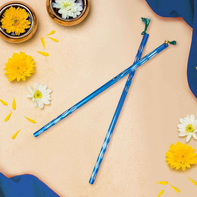 Aluminium Big Half Cut Dandiya Sticks | 15 Inches | House Of Festivals Aluminium Big Half Cut Dandiya Sticks | 15 Inches | House Of Festivals