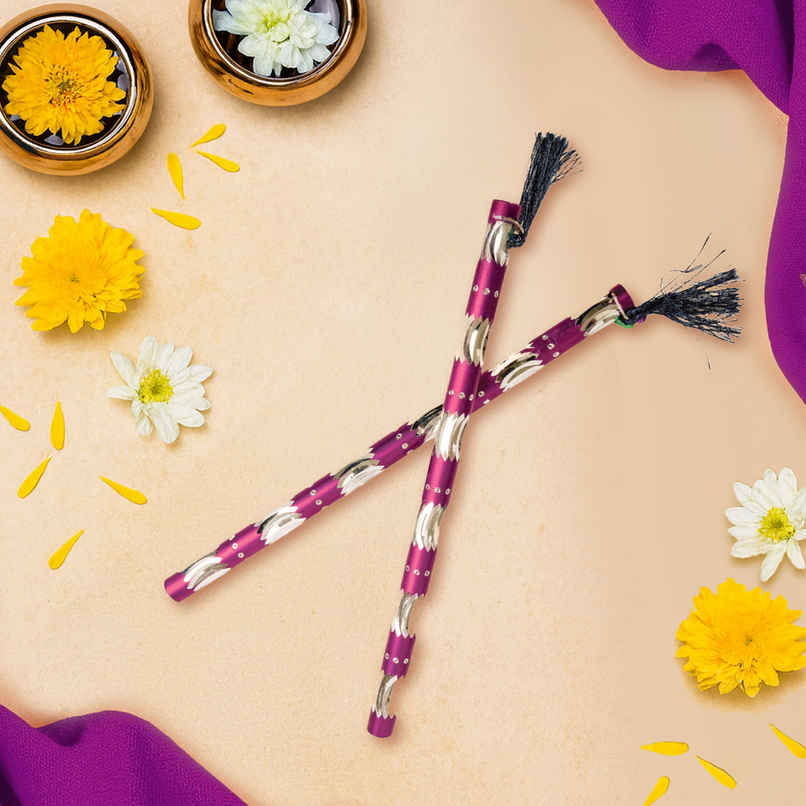Aluminium Dandiya Sticks | 9 Inches | House Of Festivals Aluminium Dandiya Sticks | 9 Inches | House Of Festivals