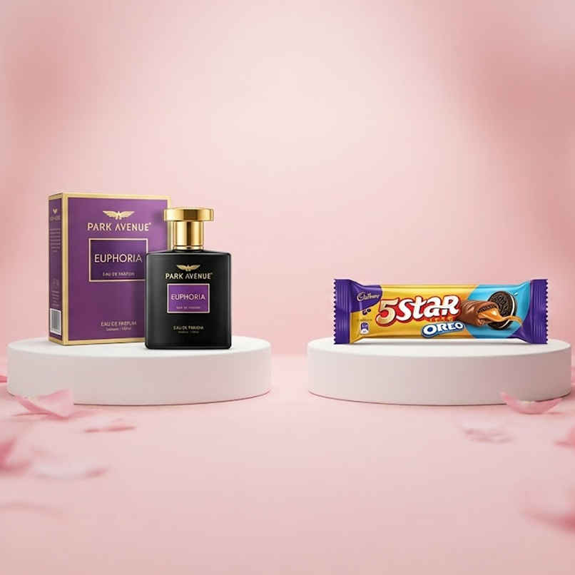 Park Avenue Euphoria Eau De Parfum For Men  (100ml) & Cadbury 5 Star Oreo Filled Chocolate Bar (40g) Combo