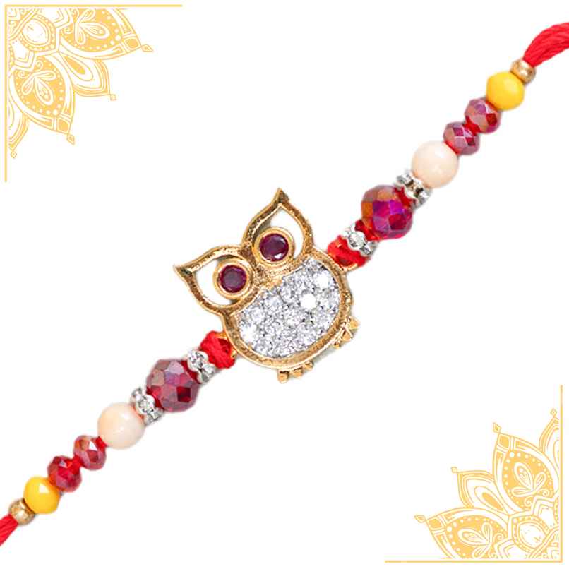 American Diamond Premium A.D. Rakhi (Avyaan Rakhi) Set of 1 American Diamond Premium A.D. Rakhi (Avyaan Rakhi) Set of 1