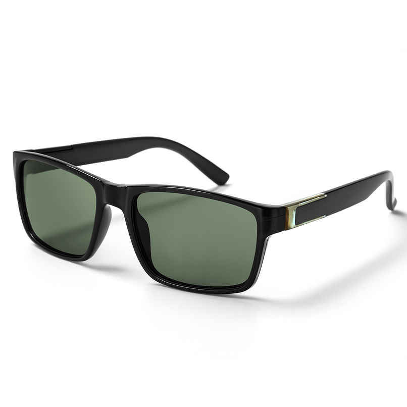 Slovic Stylish Full-Rim Frame Wayfarer Sunglasses for Adults |UV Protected Lenses|Black & Golden