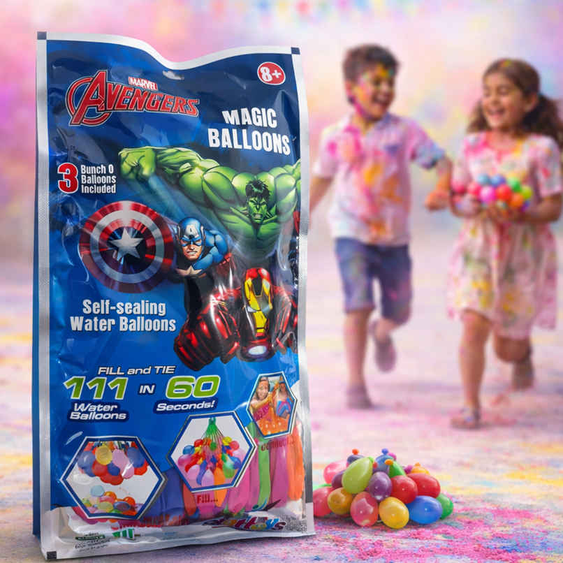 Avenger Holi Magic Self Sealing Balloons | 3 set x 37 pcs | Star Toys