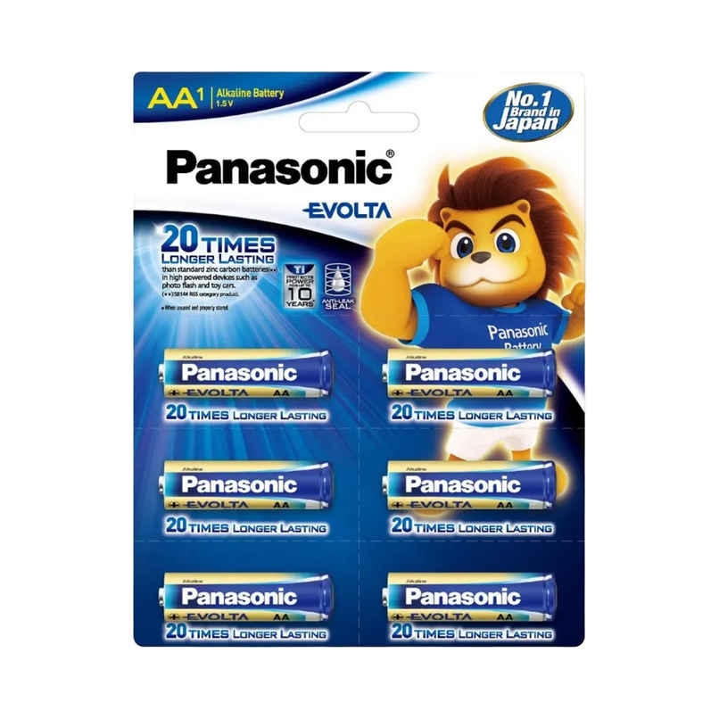 Panasonic Evolta AA Alkaline Battery | Anti-Leak Seal