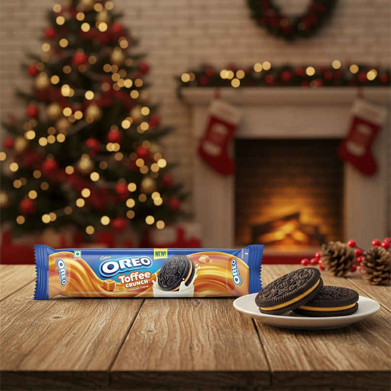 Cadbury Oreo Toffee Crunch Flavour Creme Sandwich Biscuit