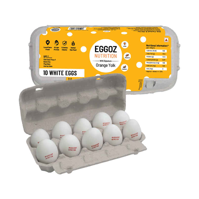 Eggoz Protein Rich Farm Fresh White Eggs