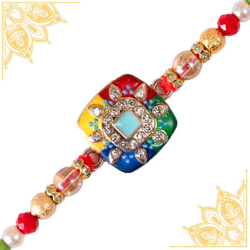 Abstract Single Rakhi (Avyaan Rakhi) Set of 1