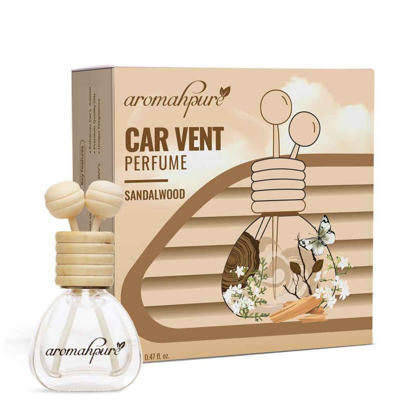 Aromahpure Car Perfume Vent Clip with Reed Stick | Sandalwood Fragrance | Last upto 30 days