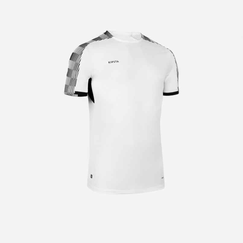 Decathlon | Kipsta Men's Football Jersey T-shirt - Black & White, L