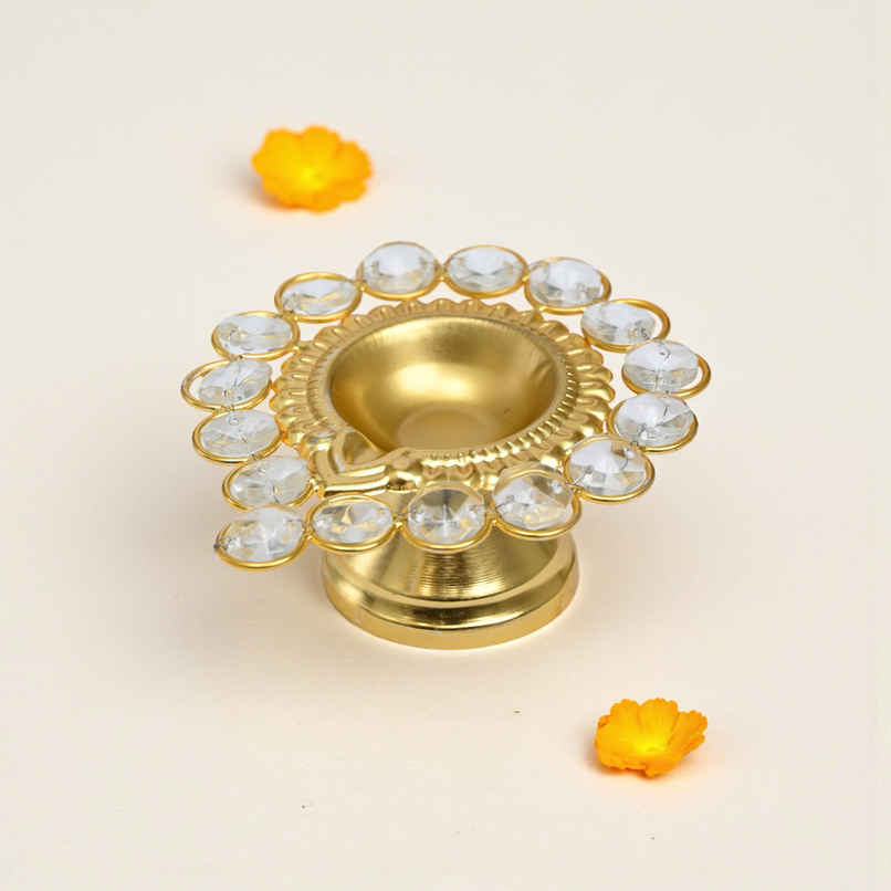 Crystal Diya For Decorations | Tealight Candle & Holder | Urban Born Crystal Diya For Decorations | Tealight Candle & Holder | Urban Born