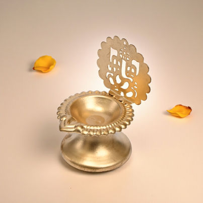 Ganesh Ji Shadow Diya | Traditional | Tealight Candle Holder for Home Decor | UrbanBorn