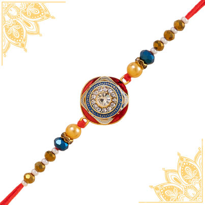 Abstract Single Rakhi (Shree Rakhi) Set of 1 Abstract Single Rakhi (Shree Rakhi) Set of 1