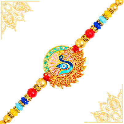 Peacock Evil Eye Designer Rakhi (BANDHAN) Peacock Evil Eye Designer Rakhi (BANDHAN)