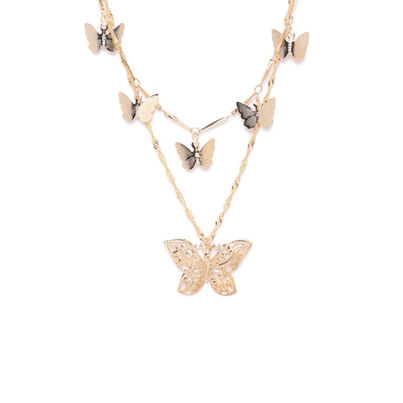 Youbella Multi Layer Necklace Jewellery Gold Plated Multi Strand For Women (Ybnk - 5795, Golden)
