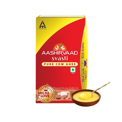 Aashirvaad Pure Cow Ghee, Tetrapack, Rich Aroma