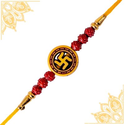 Religious Hand Made Swastik Mauli Classic Tradional Rakhi For Brother (BANDHAN) Religious Hand Made Swastik Mauli Classic Tradional Rakhi For Brother (BANDHAN)